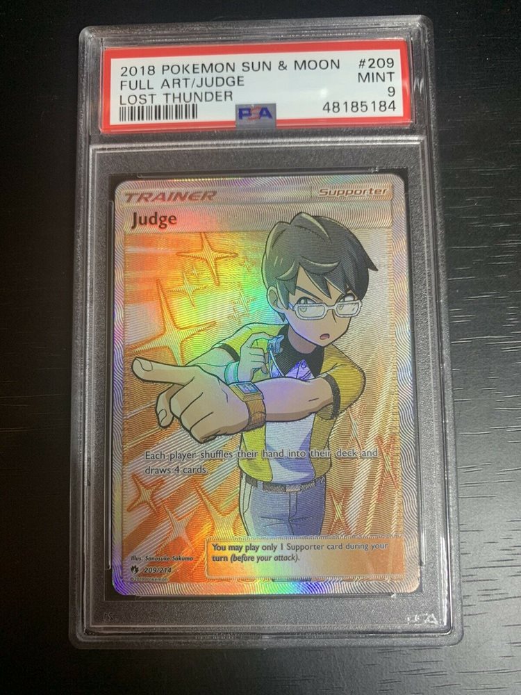 Auction Prices Realized Tcg Cards 18 Pokemon Sun Moon Lost Thunder Full Art Judge