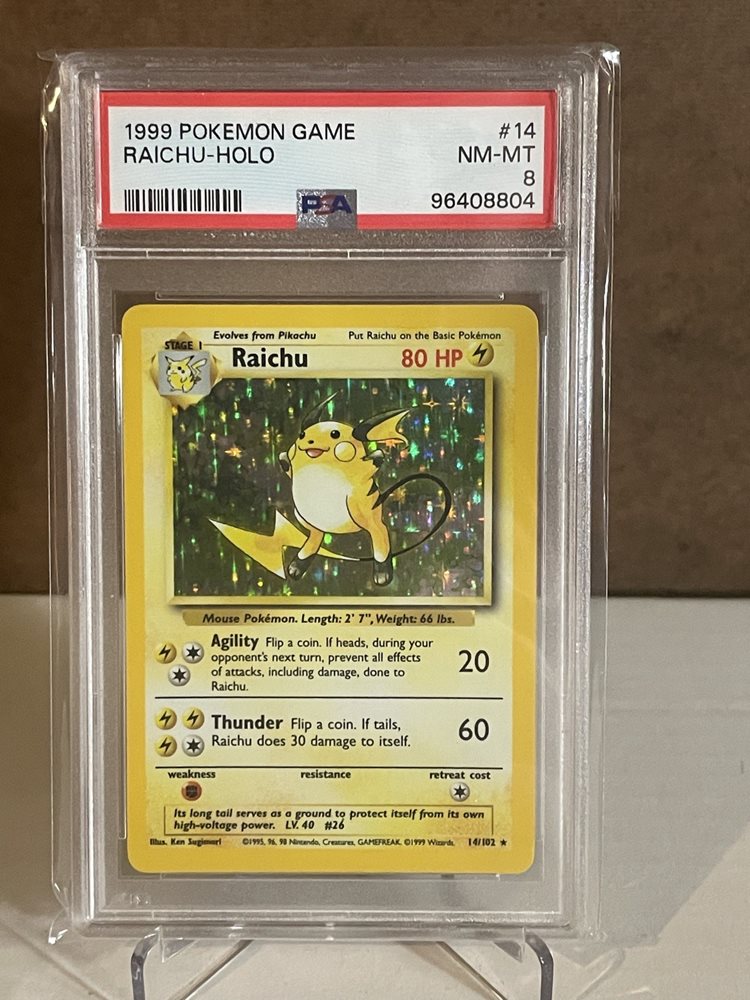 Auction Prices Realized Tcg Cards 1999 POKEMON GAME Raichu-Holo