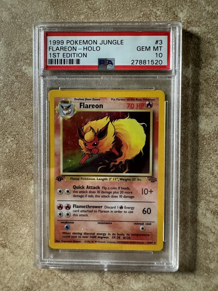 1999 flareon pokemon card 1st Edition Dark Flareon Team Rocket Set 35/82 1999 Wizards of the Coast Pokmon  TCG Card