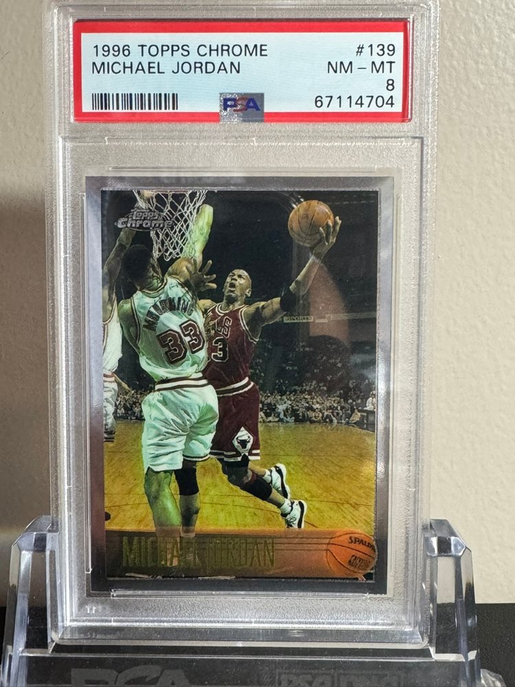 1996 Topps Chrome＃139 Michael Jordan Michael Jordan 1996 Topps Chrome Rookie #139 (PSA or BGS
