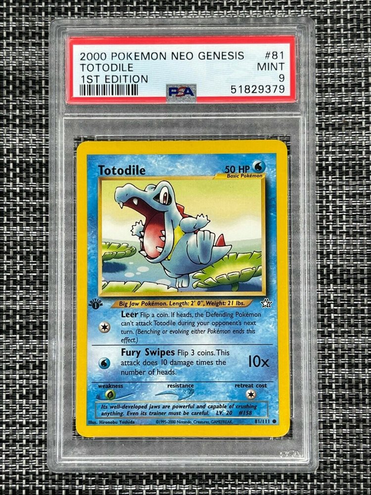 Ebay Auction Item Tcg Cards 00 Pokemon Neo Genesis 1st Edition
