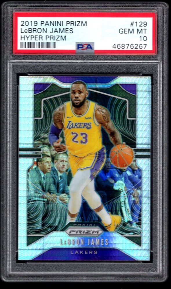【希少】2019-20 Lebron James HYPER PRIZM LeBron James 2019-20 Panini Prizm RWB #129 PSA 10 Gem Mint