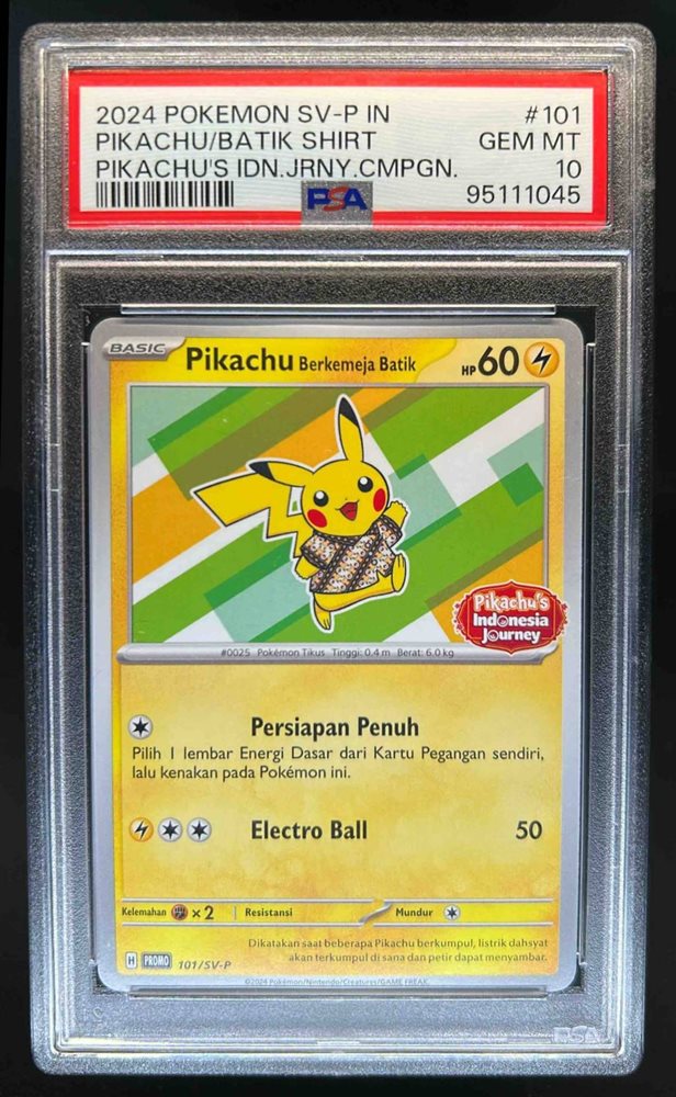 【PSA10】インドネシア バティック ピカチュウ 101/SV-P yunagabaピカチュウpsa10 - メルカリ