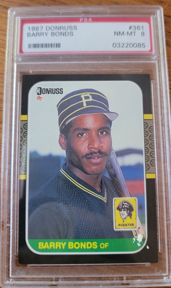 その他 Barry Bonds Rookie Card (1987 Donruss) 1987 Donruss Barry Bonds Rookie Card RC #361 PSA 9 MINT