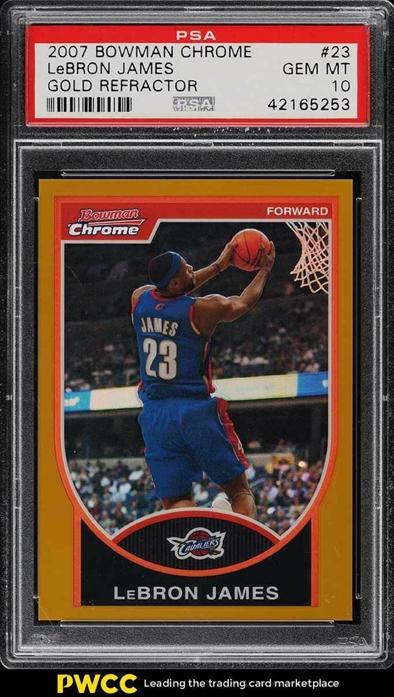 その他 2007 Bowman Chrome LeBRON JAMES PSA10 Auction Prices Realized Basketball Cards 2007 BOWMAN CHROME