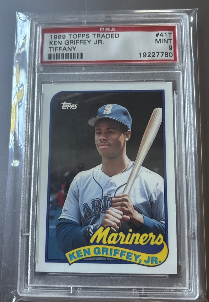 その他 Ken Griffey Jr RC 1989 Topps Traded Tiff Ken Griffey Jr 1989 Topps Traded Tiffany Autograph RC Card
