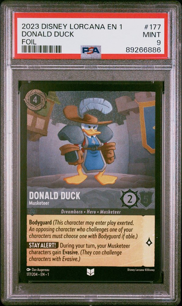 ドナルドダック　PSA10 Donald Duck No.03 Disney 100 Trading Clear Card Japanese