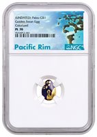 1 Prooflike 0.5g Pure Gold Coin Golden Egg No Palau $1 Imperial Eggs