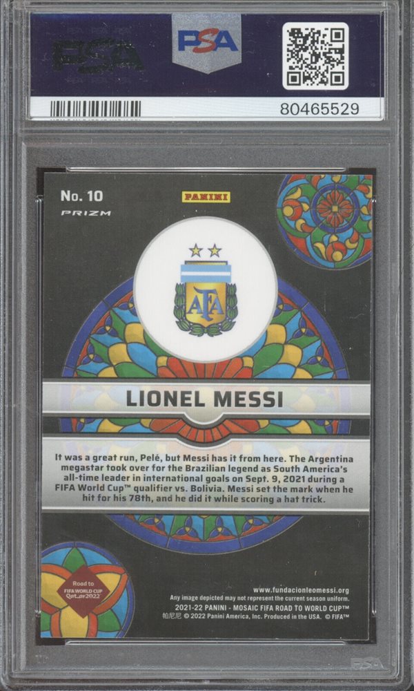 リオネル メッシ Panini Mosaic PSA 9（21-22 PANINI MOSAIC