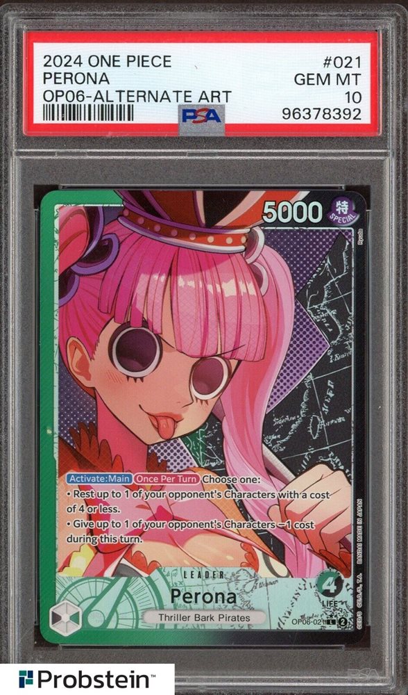 ペローナpsa10 PSA 10 One Piece Card Perona OP06-093 Prize Flagship Winner