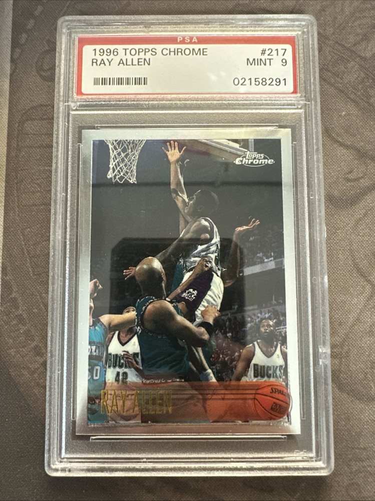 レイアレン  NBAカード　96-97   topps chrome  PSA7 レイアレン NBAカード 96-97 topps chrome PSA7