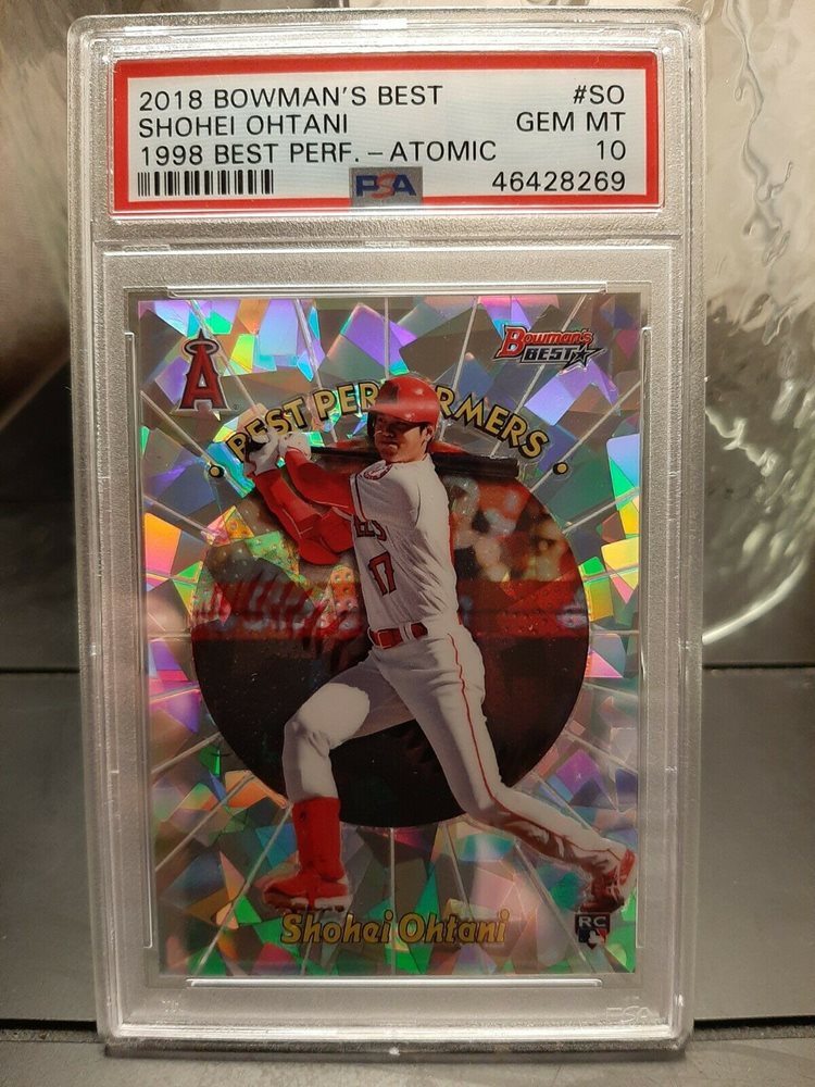 大谷翔平 2018 Bowman's Best 1998 Performers 2018 Bowman's Best 1998 Performers Shohei Ohtani PSA 10 GEM