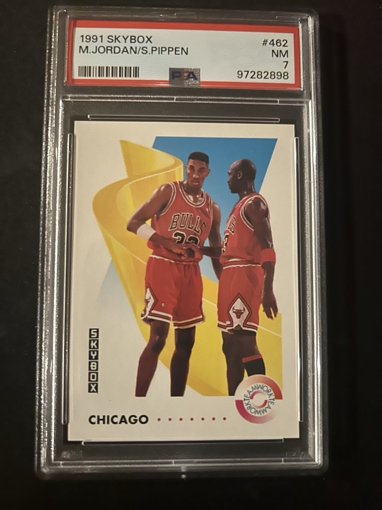 NBAカード MICHAEL JORDAN×SCOTTIE PIPPEN SCOTTIE PIPPEN 1991-92 Skybox SkyMaster #586 Chicago Bulls