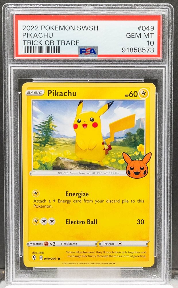 ピカチュウ swsh trick or trade 2022 psa10 PSA 10 Pokemon Card PIKACHU 062/193 Trick or Trade 2023