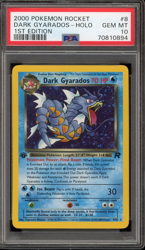 Auction Prices Realized Tcg Cards 2000 POKEMON ROCKET Dark
