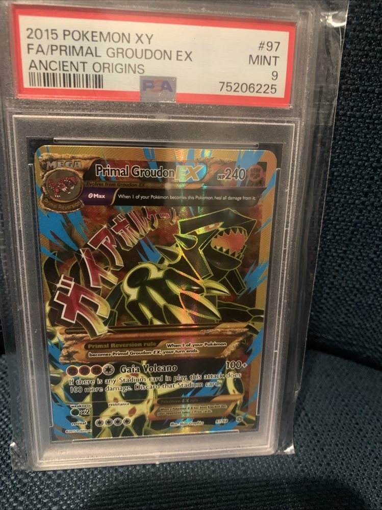 ゲンシグラードン PSA10 EX UR XY7 PRIMAL groudon Pokemon 2015 XY Ancient Origins 97/98 Full Art Primal