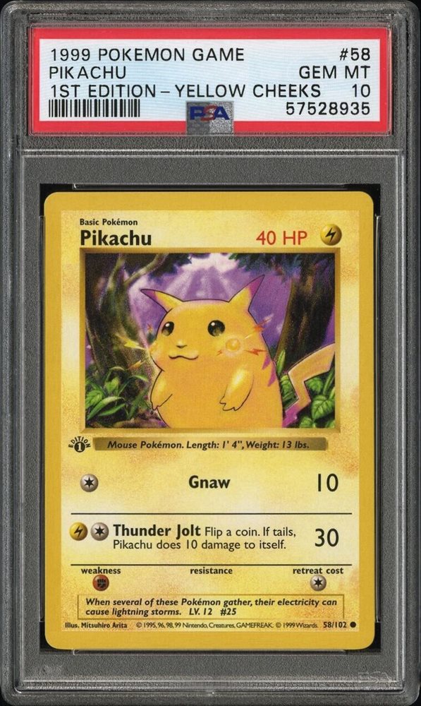 ポケモンカードゲーム 1999 Pikachu Yellow Cheeks 1ed PSA5 eBay Auction Item 196931130379 Tcg Cards 1999 Pokemon Game
