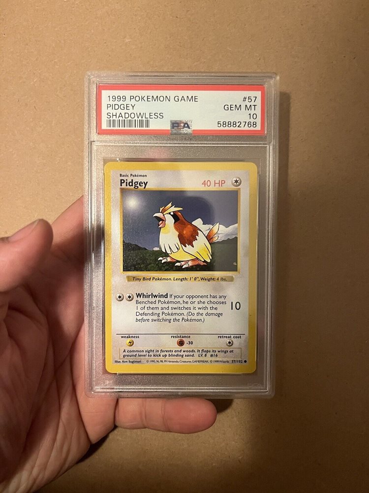 ポケモンカードゲーム pidgey 1st editon shadow less 1999 Pokemon 1st Edition Shadowless Base Set #57 Pidgey