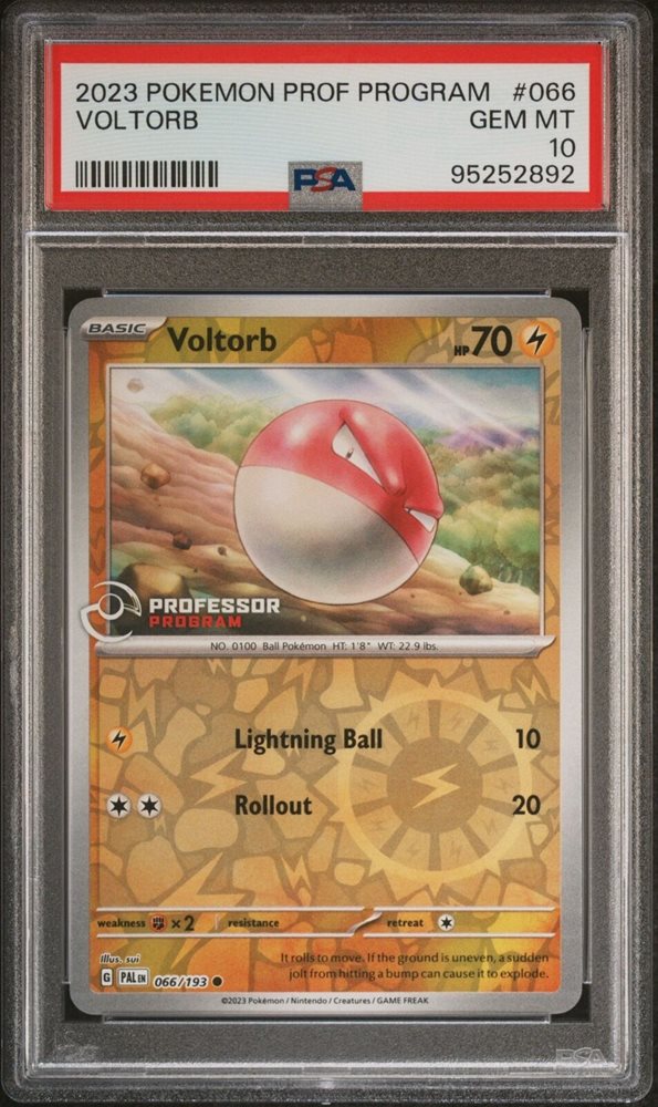 ポケカ 海外Professor program Voltorb PSA9 Pokémon TCG: Voltorb PROFESSOR PROGRAM Paldea Evolved 66/193