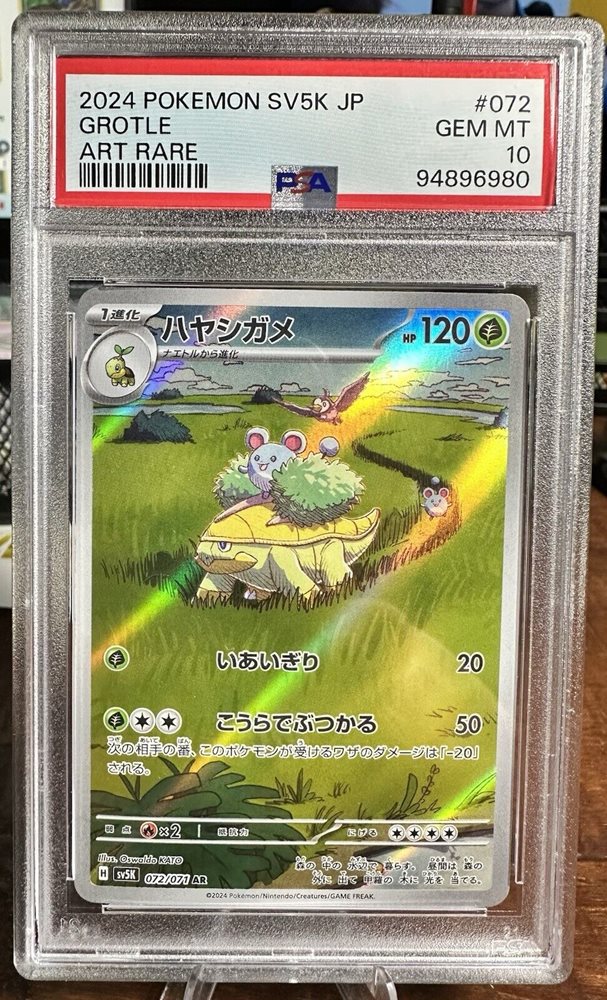 ★PSA10★【ハヤシガメ/AR/SV5K】GROTLE 072/071 PSA 10 Grotle 072/071 SV5K AR Wild Force Japanese Pokemon