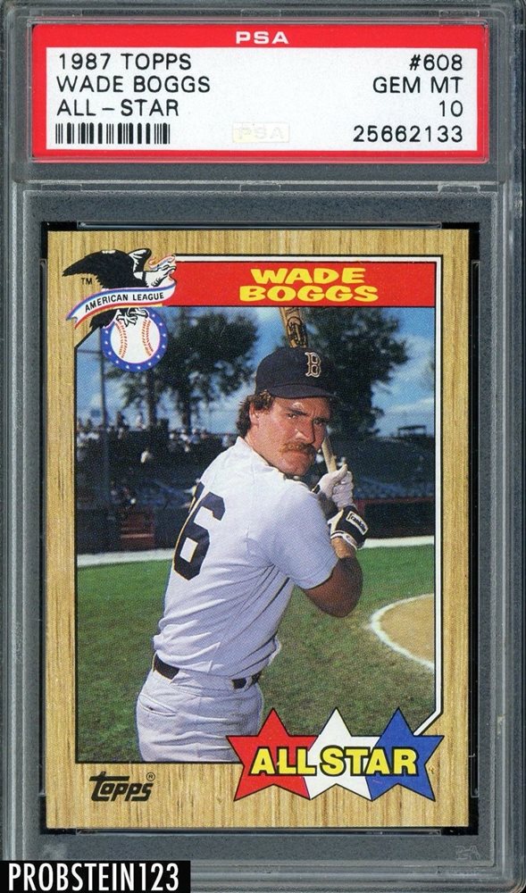 Auction Prices Realized Baseball Cards 1987 Topps Wade Boggs ALLSTAR