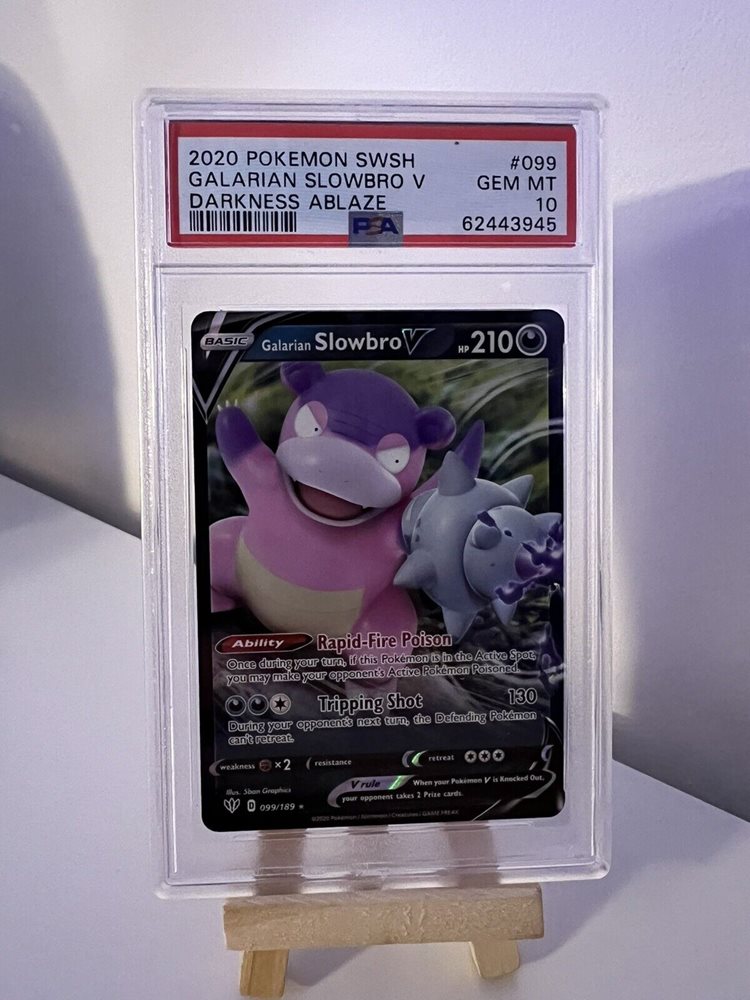 thumbnail image 2 of Pokemon TCG: Galarian Slowbro V – 099/189 – Darkness Ablaze – Half Art (Near Mint) 2 of 4