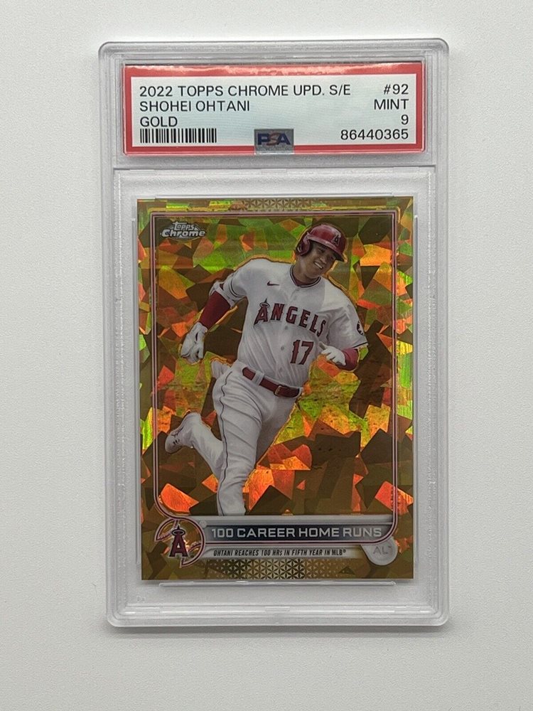 【PSA9鑑定品】大谷翔平2022 Tops Chrome Sapphire Shohei Ohtani 2022 Topps Chrome Sapphire Edition #660 Base