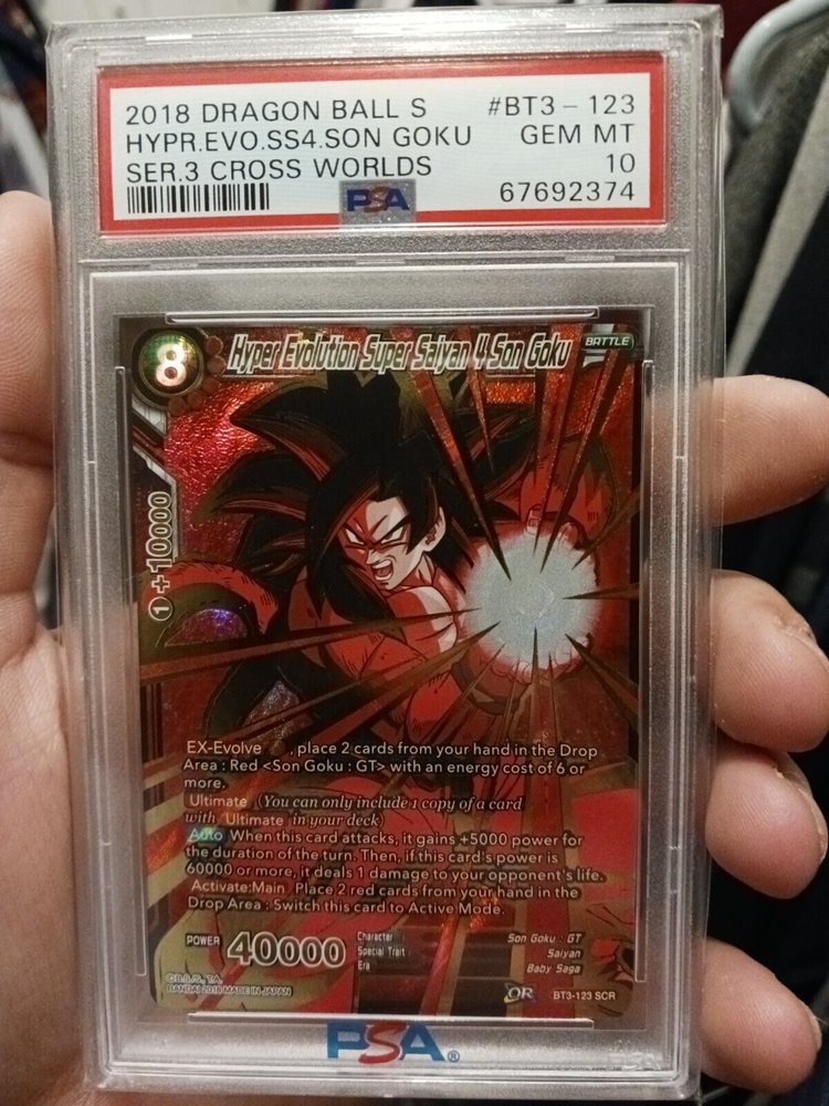 Auction Prices Realized Tcg Cards 2018 Dragon Ball Super Series 3 Cross  Worlds Hyper Evolution Super Saiyan 4 Son Goku