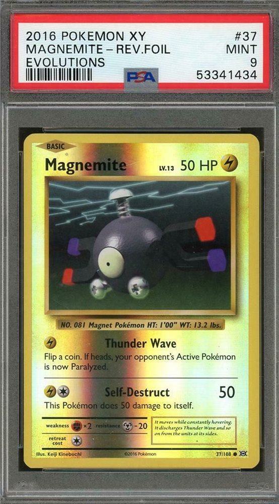 2016 magnemite pokemon card SV27/SV94 Magnemite | Rare Holo Card | Hidden Fates Shiny Vault main image 1