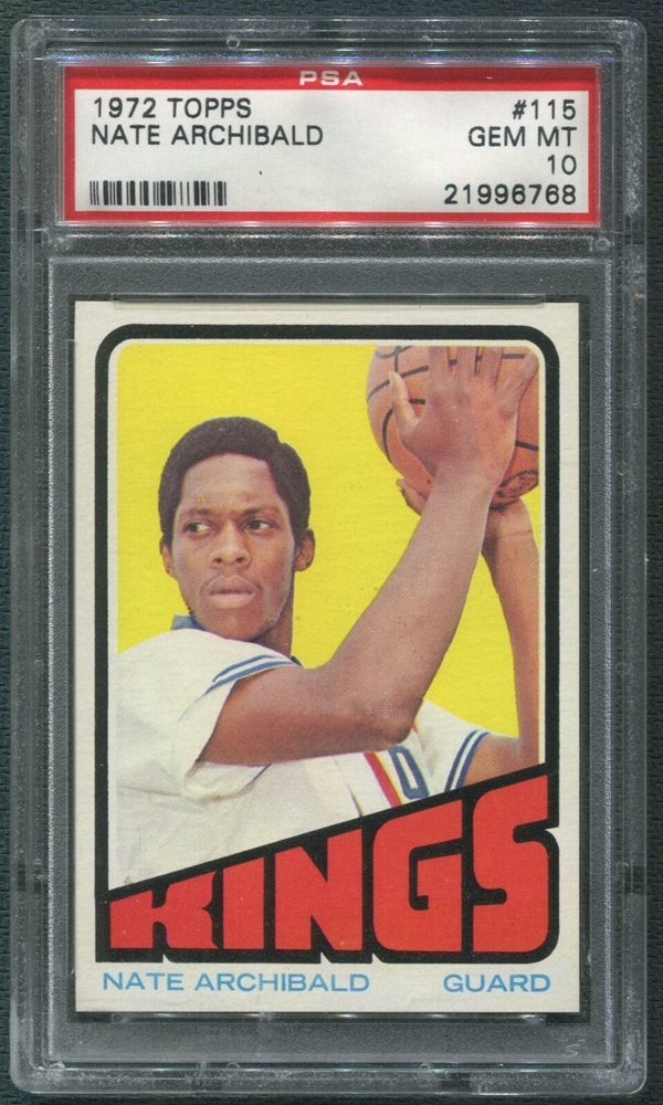 Auction Prices Realized Basketball Cards 1972 Topps Nate Archibald