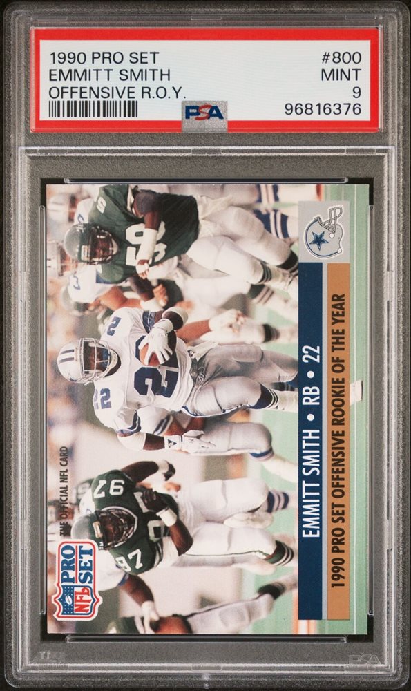 Auction Prices Realized Football Cards 1990 PRO SET Emmitt Smith