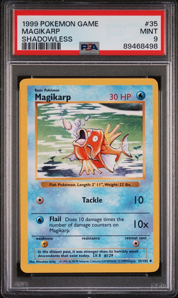 Auction Prices Realized Tcg Cards 1999 POKEMON GAME Magikarp
