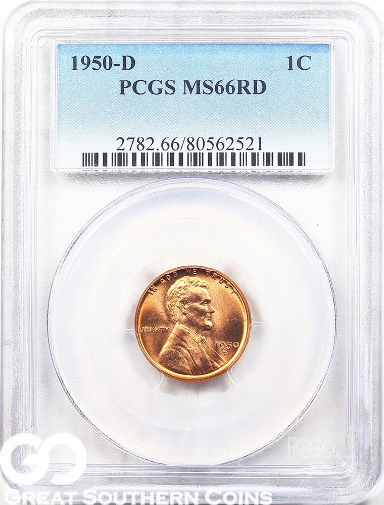 PCGS MS66 RD 2018 D Lincoln Shield Cent Penny 1C