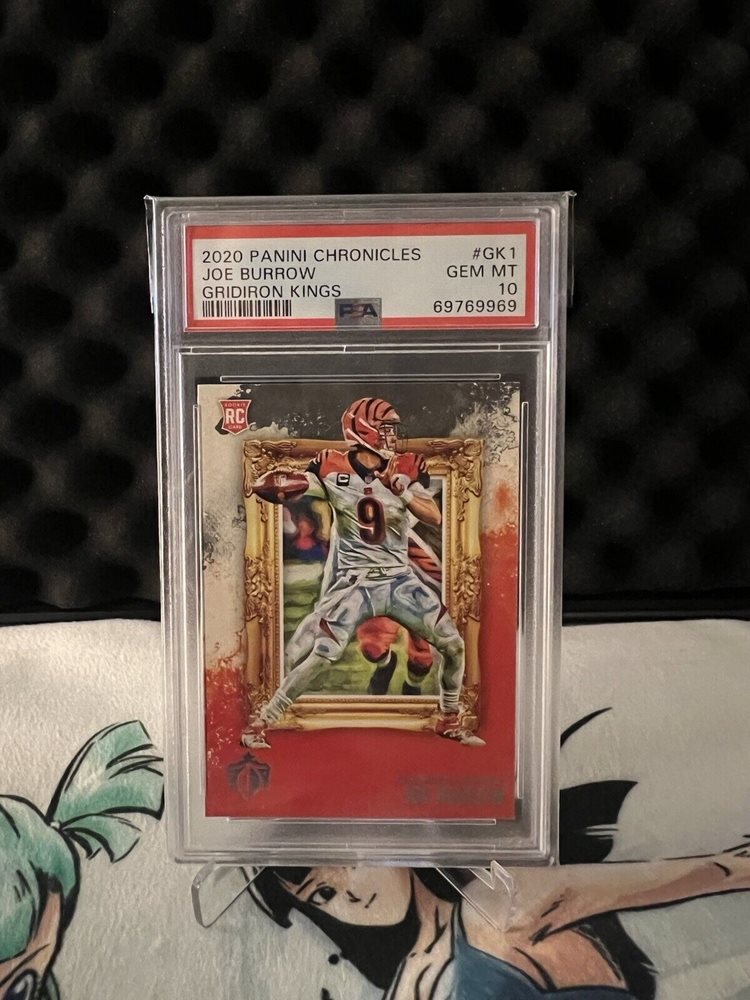 2020 Panini Chronicles JOE BURROW Gridiron Kings ROOKIE CARD #GK1 Gem Mint 10 - Foto 4