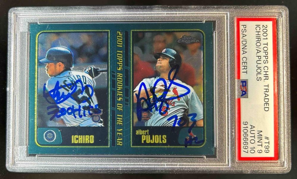 イチロー ルーキー‼️TOPPS CHROME ICHIRO PUJOLS RC Albert Pujols 2001 Topps Chrome Traded #T99 Rookies of the