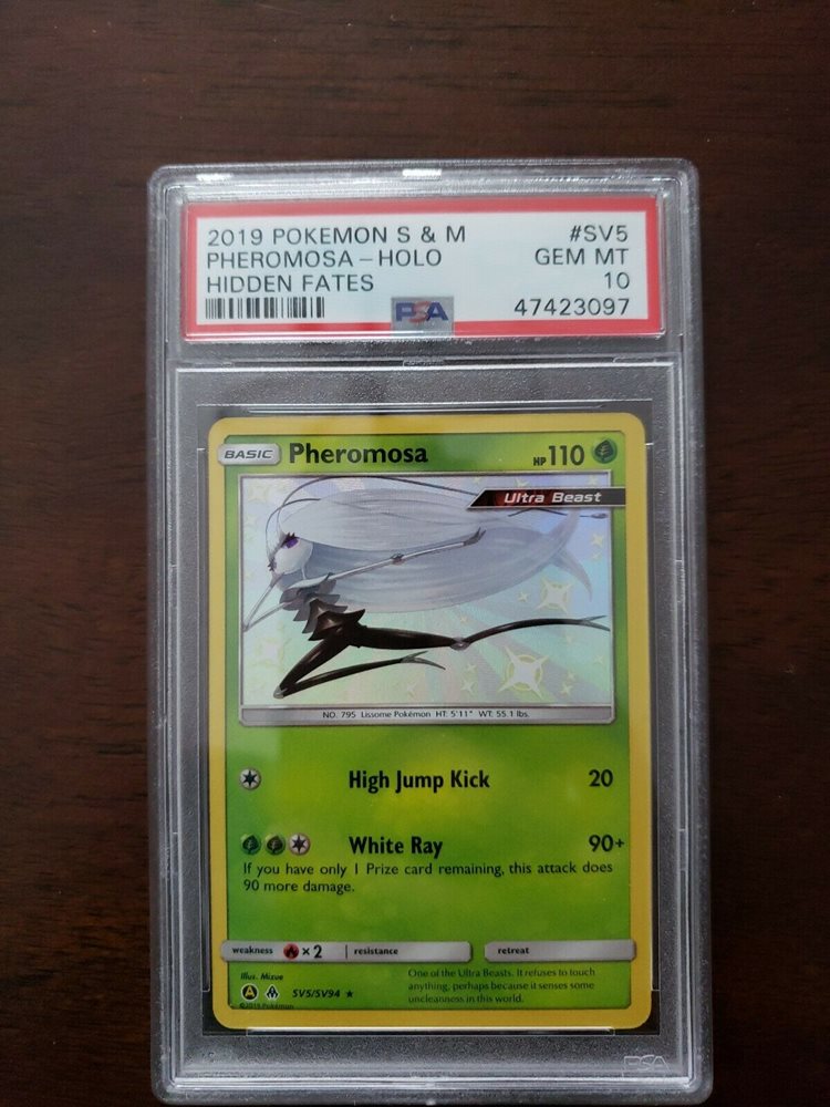 Shiny Pheromosa SV5//SV94 Hidden Fates Shiny Vault Pokemon Card Holo Gem Mint