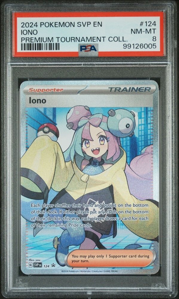 2024 ポケモンカード Iono #124 PSA8 Auction Prices Realized Tcg Cards 2024 POKEMON SVP EN-SV