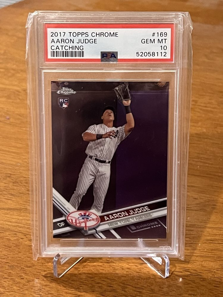 ゲームセンター・ゲームカード 2017 Topps Chrome Aaron Judge RC PSA Amazon.com: PSA 10 AARON JUDGE 2017 TOOPS CHROME ROOKIE CARD