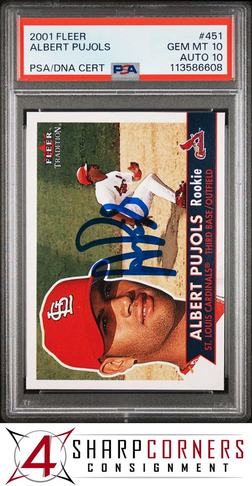 その他  Pujols Auto Fleer Fleer Albert Pujols Original Baseball Sports Trading Cards
