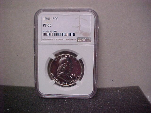 NGC PF66 1961 アメリカ フランクリンハーフダラー銀貨（U.S.
