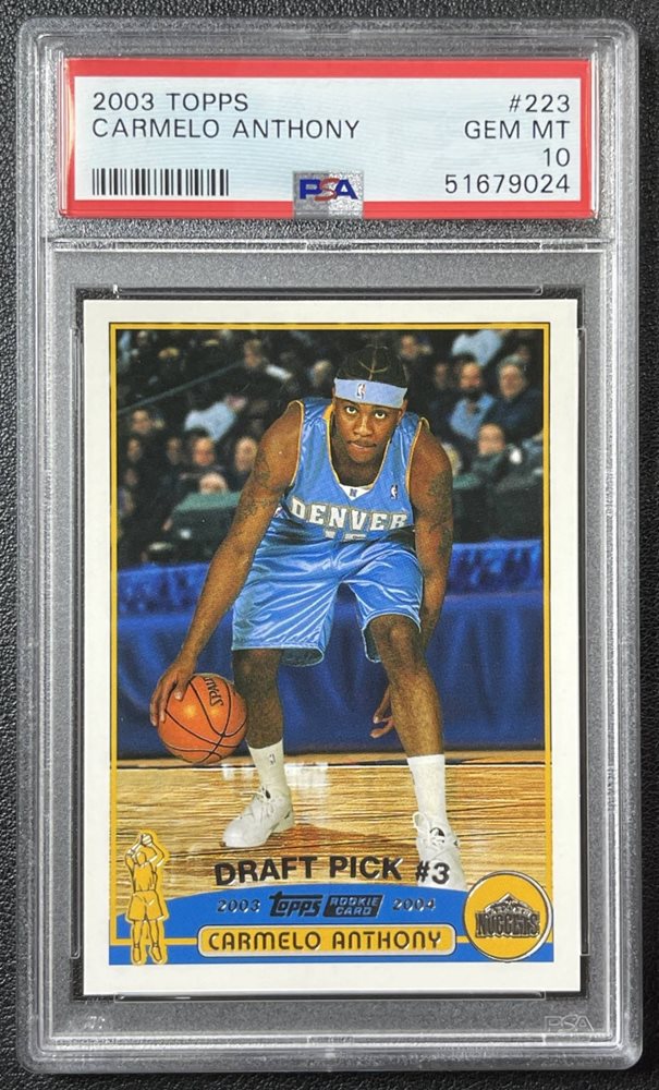 その他 2003 topps Carmelo Anthony rc black /500 Carmelo Anthony 2003 Topps Chrome #113 Base Price Guide