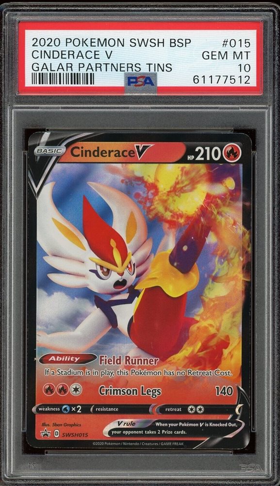 cinderace v pokemon card 2020 Pokémon Rebel Clash Cinderace V 035/192 CGC 8.5 NM/Mint+ – Oblivion  Collectibles main image 0
