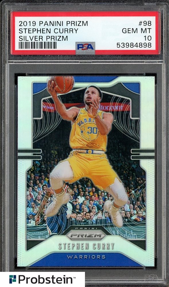 その他 2019 Silver Prizm Stephen Curry PSA 10 Stephen Curry 2019 Panini Silver Prizm Basketball Card #98