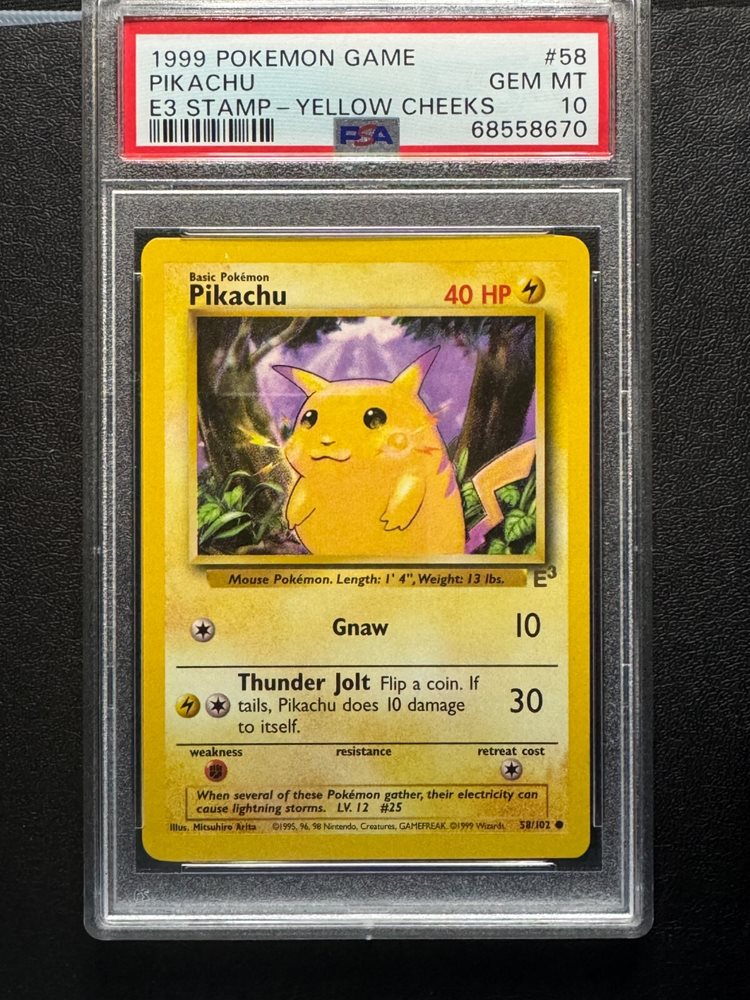 PSA10 ピカチュウ Pikachu 旧裏 プロモ イエローチーク 58 英語 PSA10 ピカチュウ Pikachu 旧裏 プロモ イエローチーク 58 英語