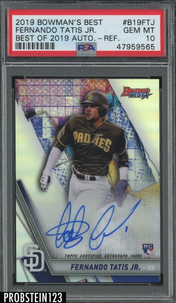 Auction Prices Realized Baseball Cards 2019 BOWMAN'S BEST