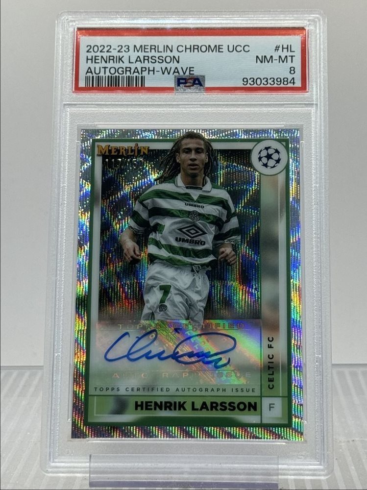 2022-23 Topps Merlin Henrik Larsson Auto 22-23 Topps Merlin