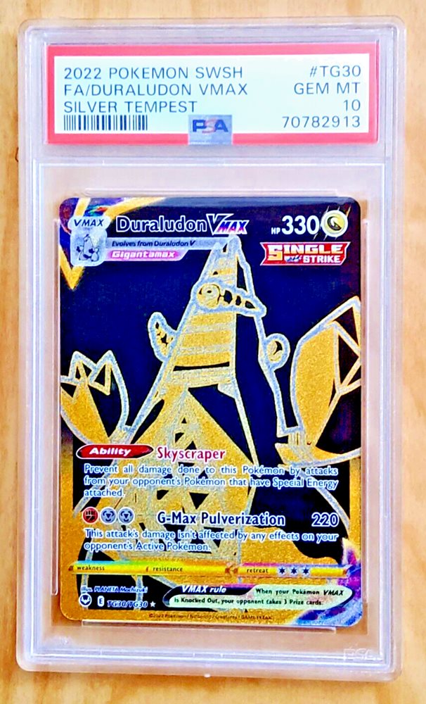 pokemon tcg silver tempest tg30 tg30 duraludon vmax card Duraludon VMAX Black Gold Trainer Gallery #TG30/TG30 2022 Sword & Shie –  CTKollectables