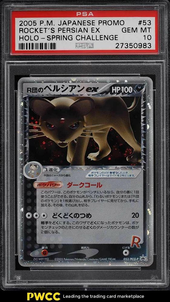【超希少】R団のペルシアンex ホロ 053/PCG-P プロモ ② R団のペルシアンex PROMOPCG-Pプロモカード053 状態C〕R団のペルシアン