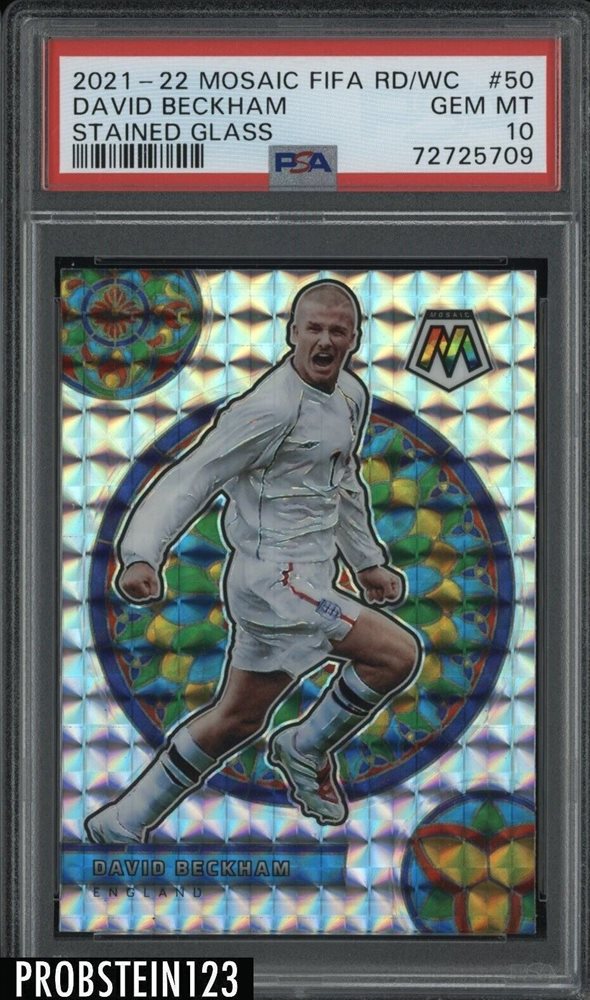 24 ゲーム・おもちゃ・グッズ Panini 24-25 David Beckham stained glass