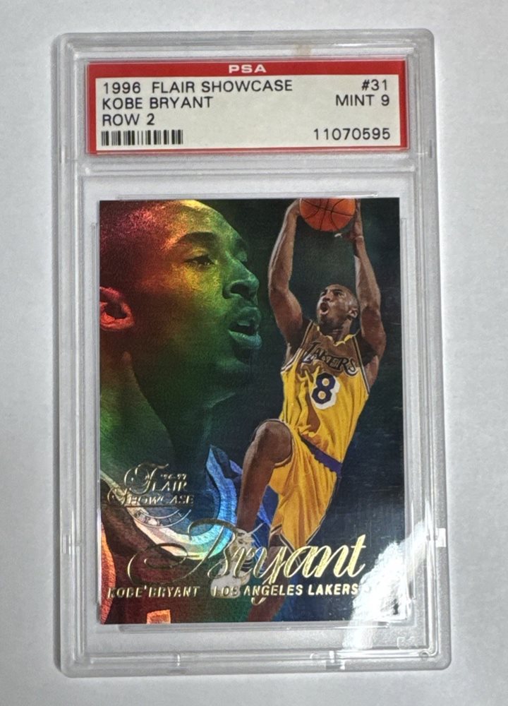 コービーブライアント 96-97Flair Showcase Row2 PSA7 Auction Prices Realized Basketball Cards 1996 FLAIR SHOWCASE